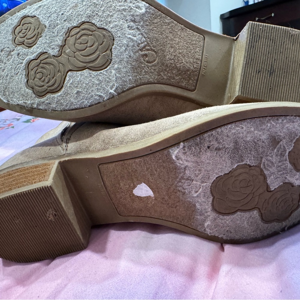 Tan Suede Ankle Boots - Picture 10 of 10
